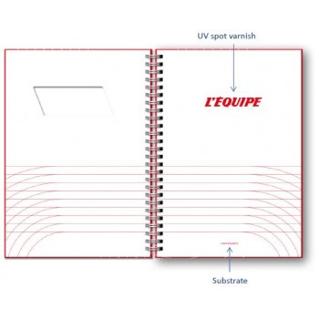 Wiro-Bound A4 Brand Window notebook